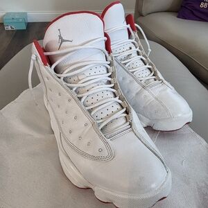 Jordan Athletic Shoes White and Red